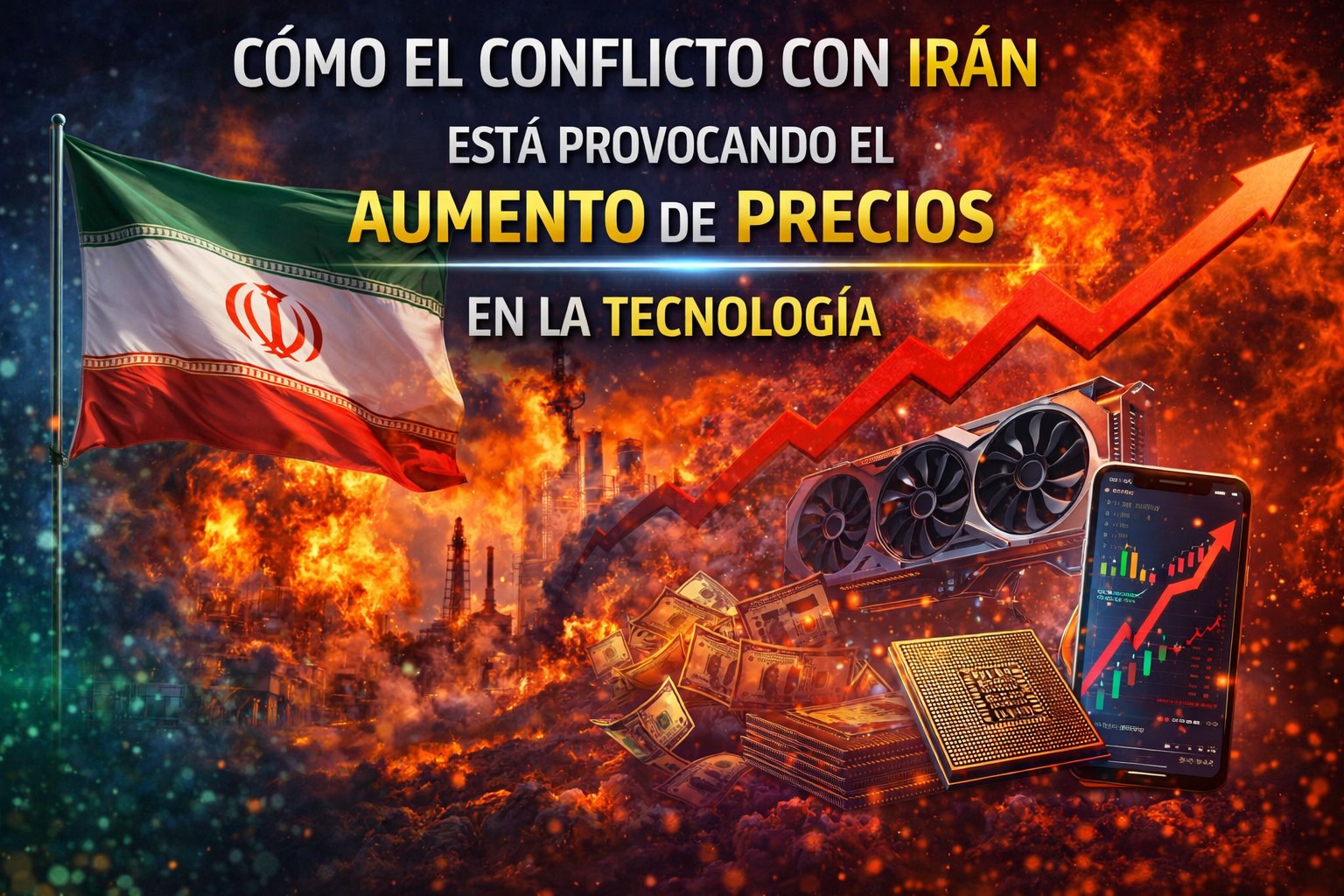 cómo el conflicto con Irán está provocando el aumento de precios en la tecnología como GPUs, CPUs y electrónicos