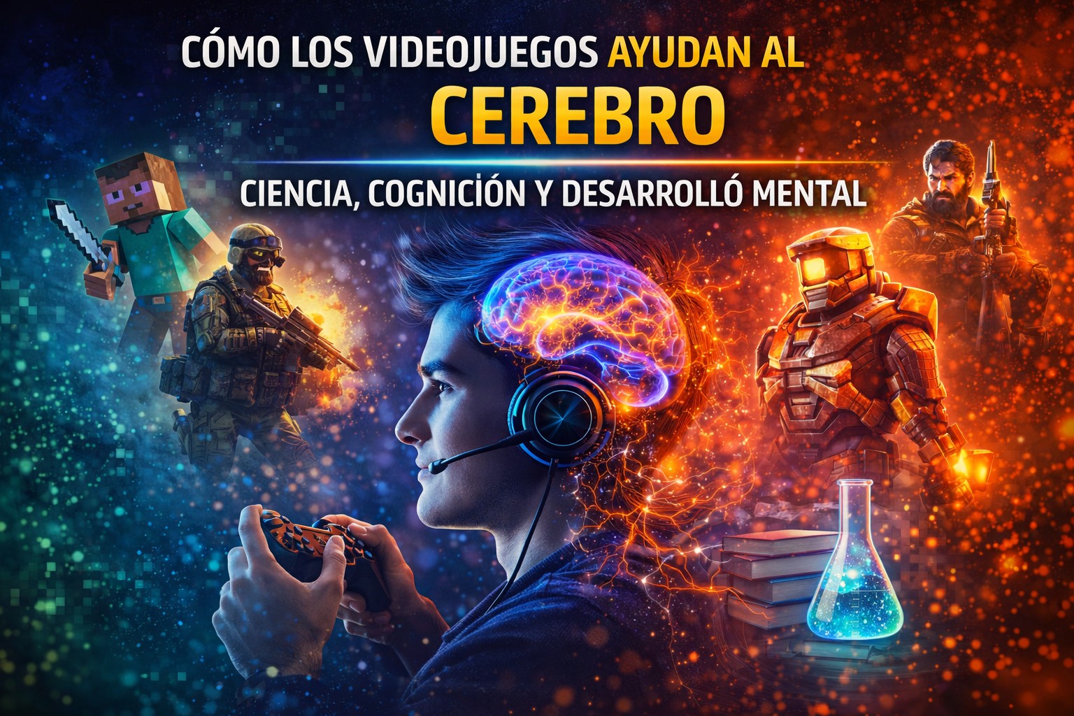 cómo los videojuegos ayudan al cerebro según la ciencia, mejorando la cognición y el desarrollo mental