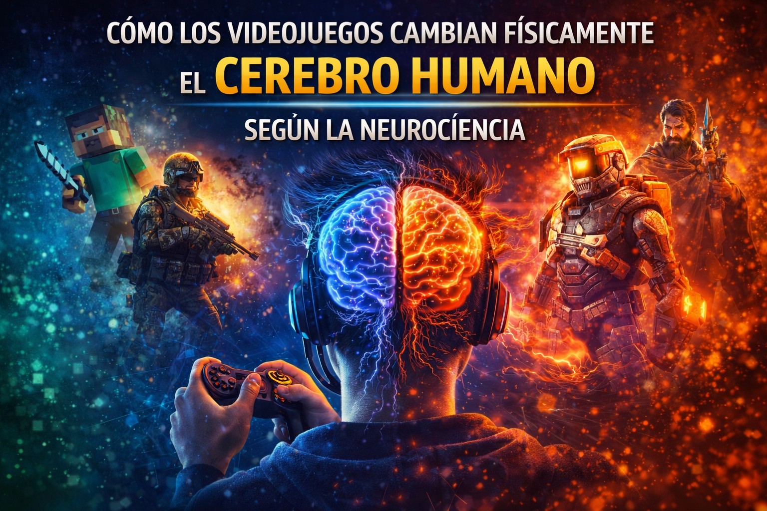 cómo los videojuegos cambian físicamente el cerebro humano según la neurociencia y estudios científicos